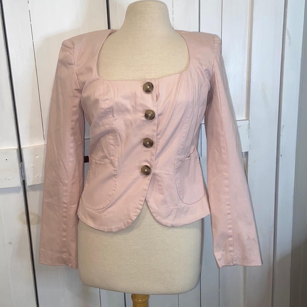 NEW Free People Pink Courtship Blazer